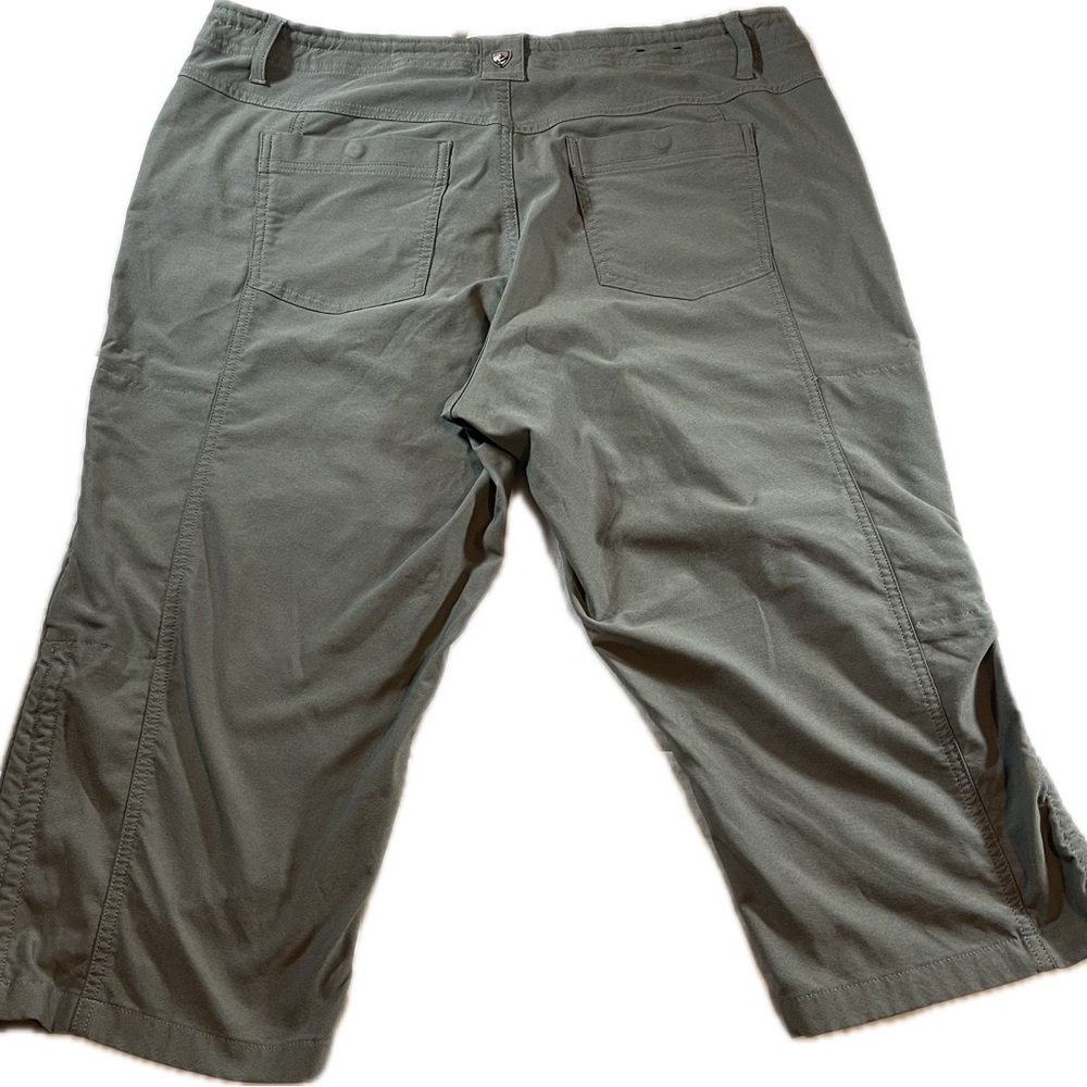 Kuhl Hiking Pants Gray/Green Women's Sz 16 Side Pocket Ruched/Gather RN #108846 - Picture 5 of 15